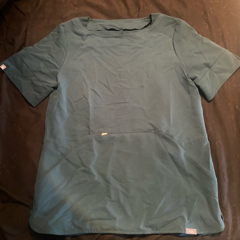 FIGS Caribbean Blue Remera Top